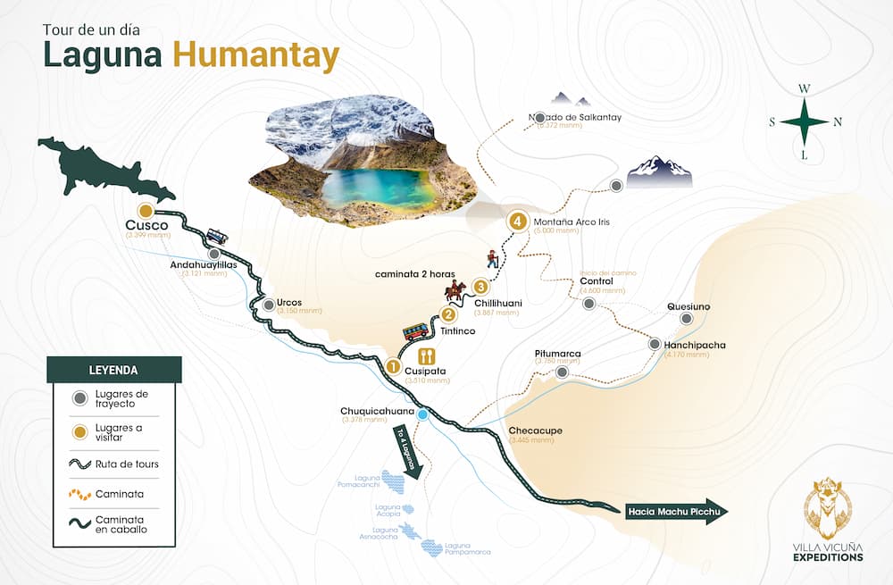 Mapa del tour